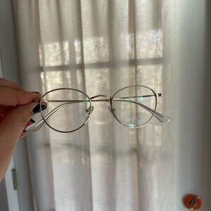 Blue light Gold Wire Frame Glasses